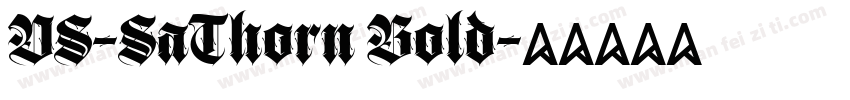 DS-SaThorn Bold字体转换
